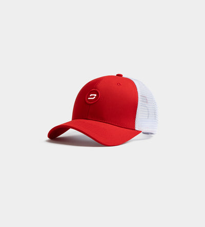 KIDS PLAYERS D BADGE CAP - ROJO/BLANCO