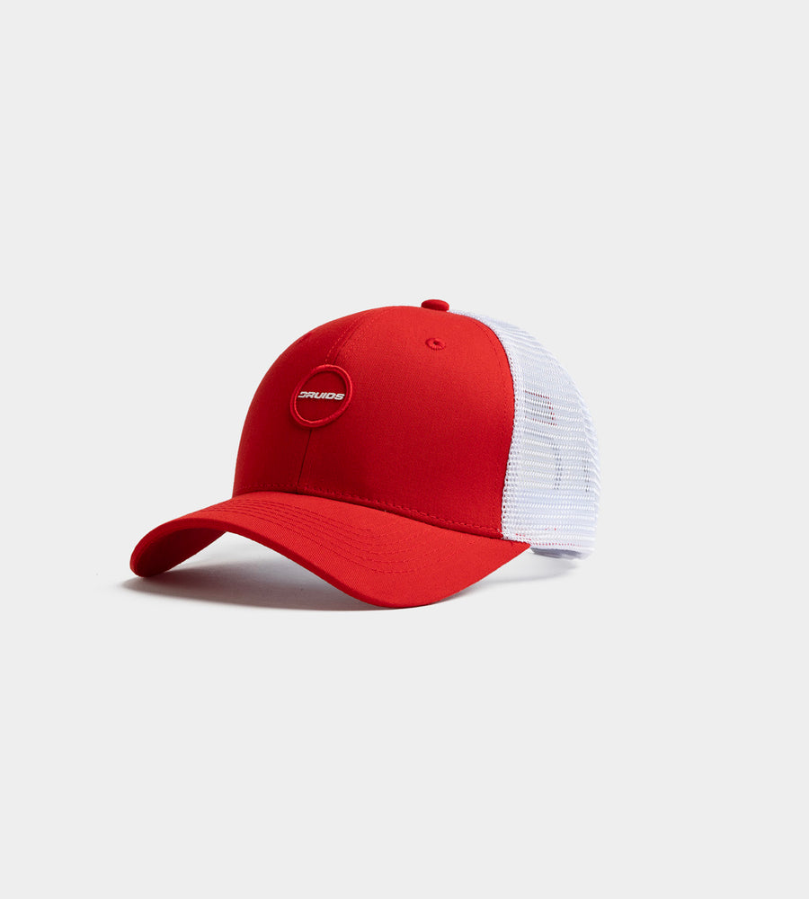 KIDS PLAYERS D BADGE CAP - ROOD/WIT