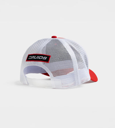 PLAYERS D BADGE CAP - ROT / WEISS
