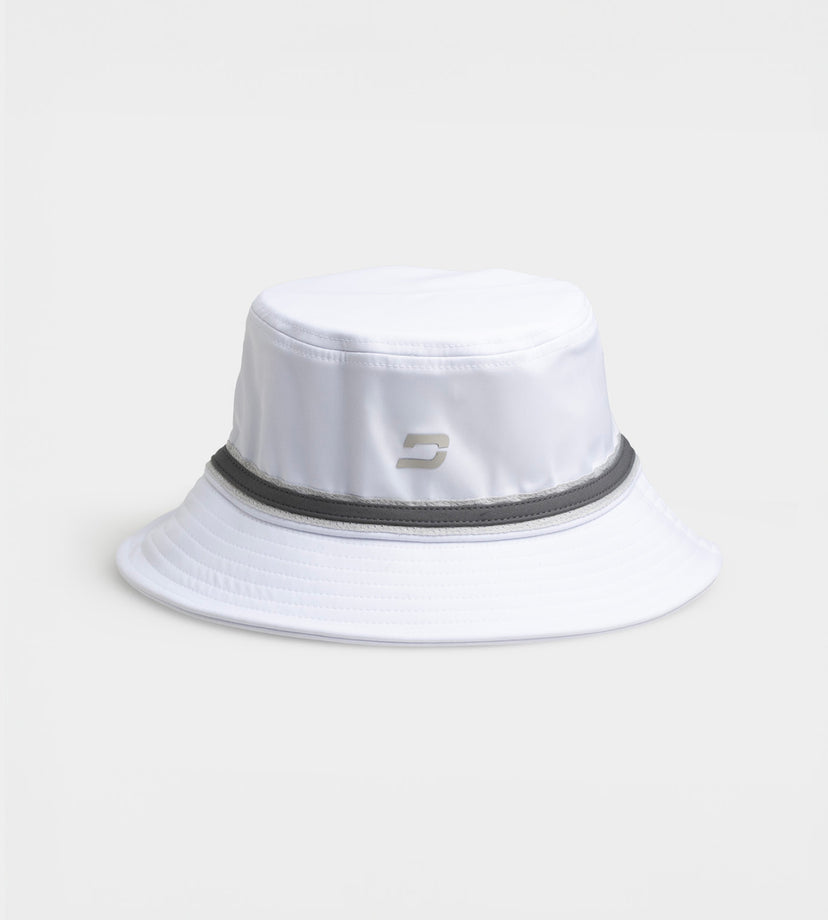 BIRDIE BUCKET HAT - WHITE / GREY