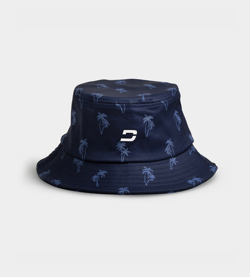 PALM BUCKET HAT - NAVY