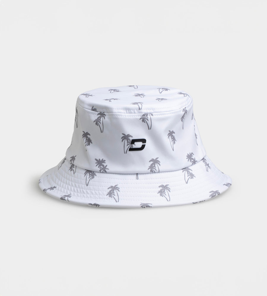 PALM BUCKET HAT - BIANCO