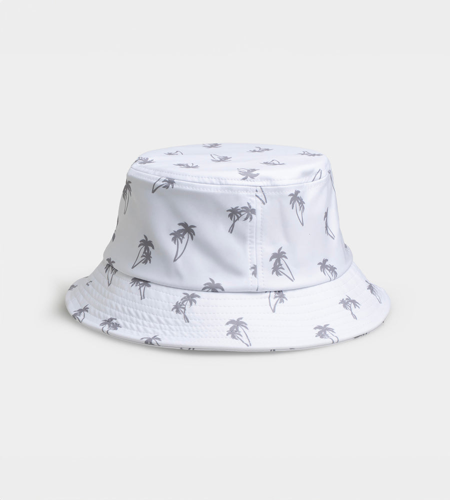 PALM BUCKET HAT - BIANCO