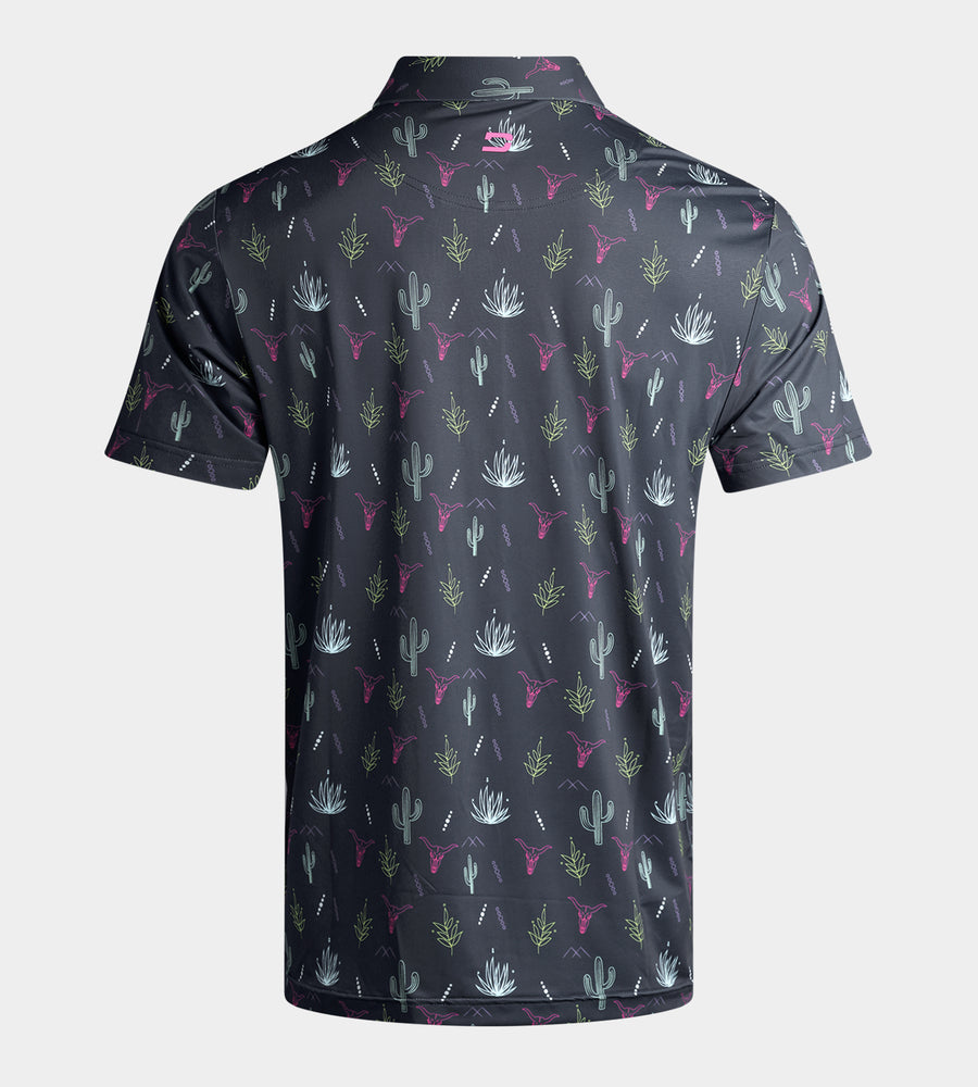NEON DESERT POLO - BLACK