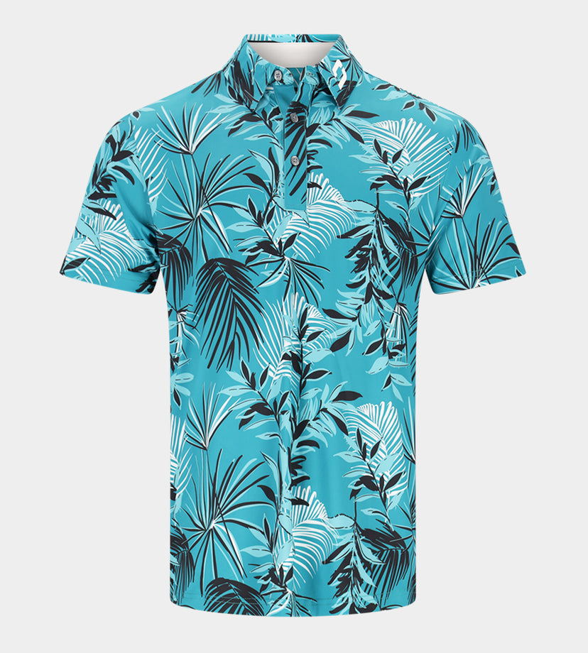 NEON TROPIC POLO - GROEN