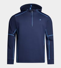 OVERLOCK HOODIE - MARINEBLAU - S