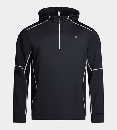 OVERLOCK HOODIE - BLACK