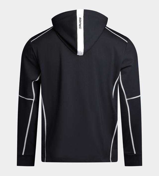 OVERLOCK HOODIE - ZWART