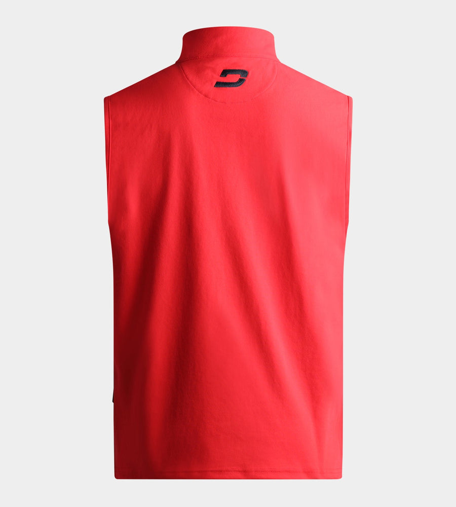 PIQUE SLEEVELESS - ROUGE