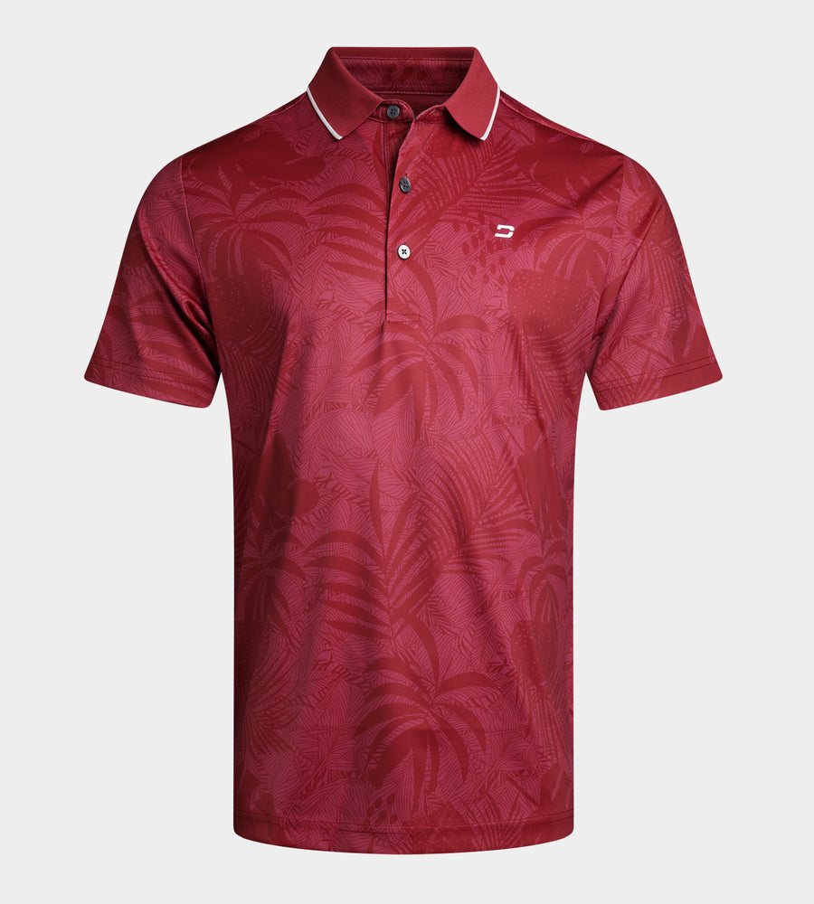 PALMLINE POLO - BURGUNDY