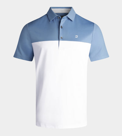 PANEL POLO - DENIM / WHITE