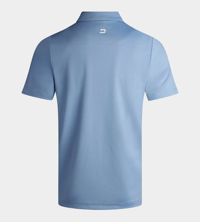 PANEL POLO - DENIM / WHITE