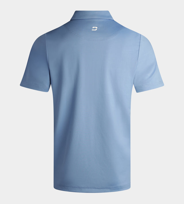 PANEL POLO - DENIM / BLANCO
