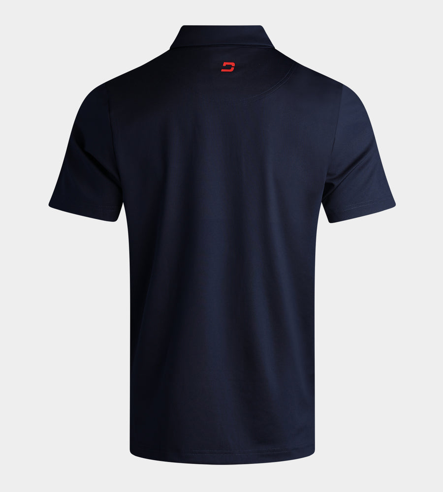 PANEL POLO - MARINEBLAUW / ROOD