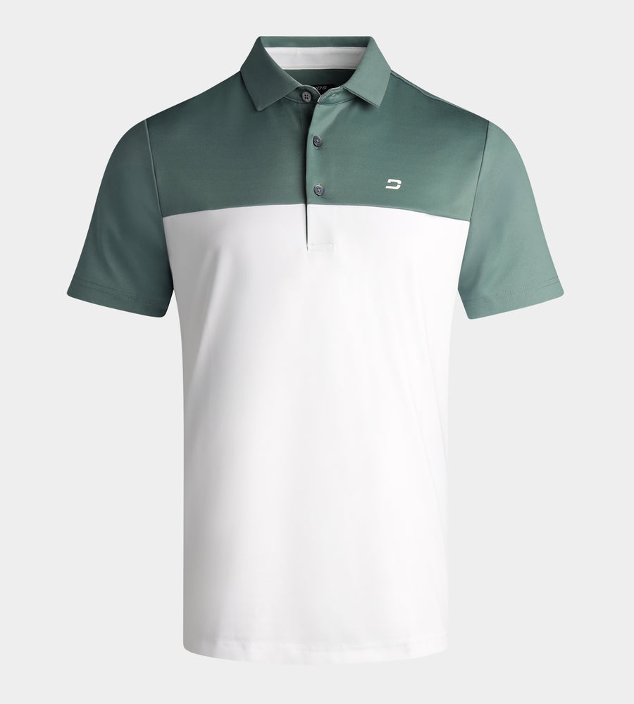 PANEL POLO - SAGE / WHITE