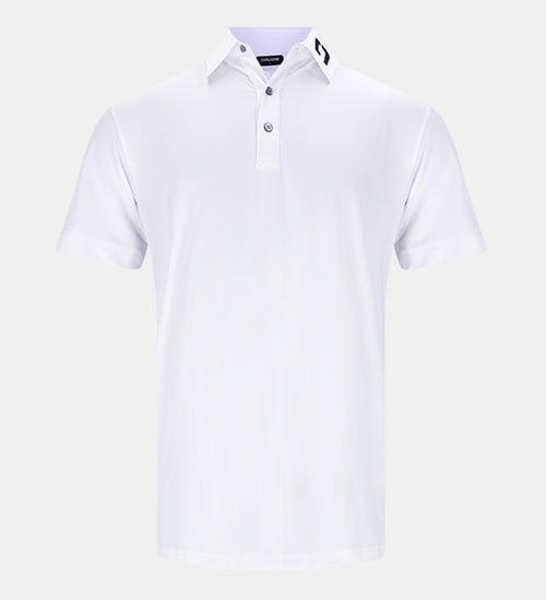 MENS PERFORMANCE GOLF POLO - WIT