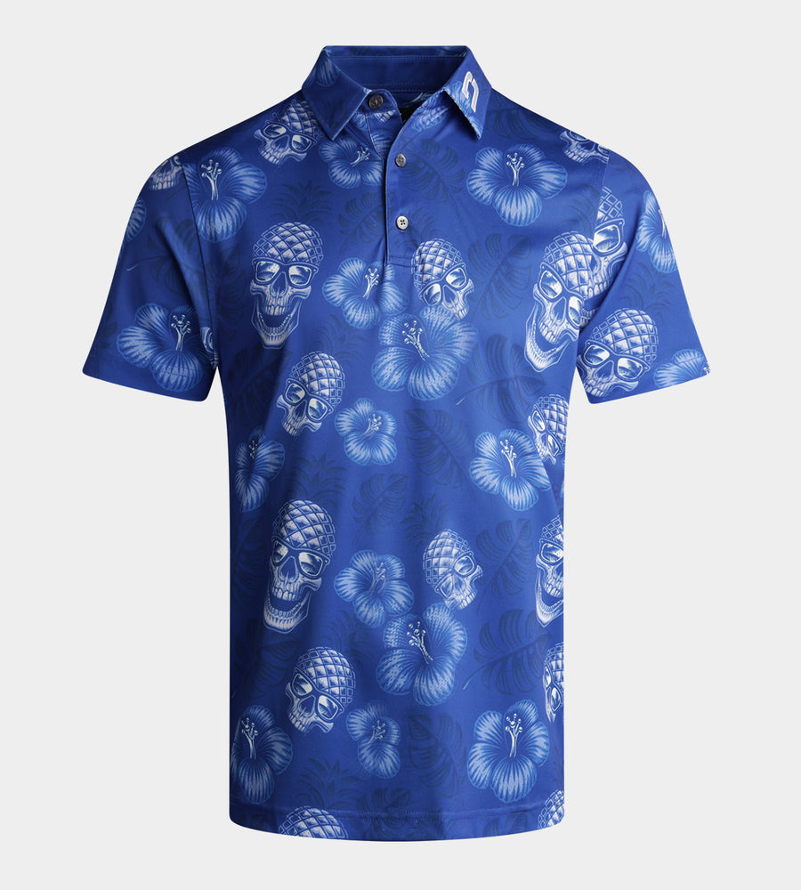PINEAPPLE SKULLZ 2.0 POLO - BLUE