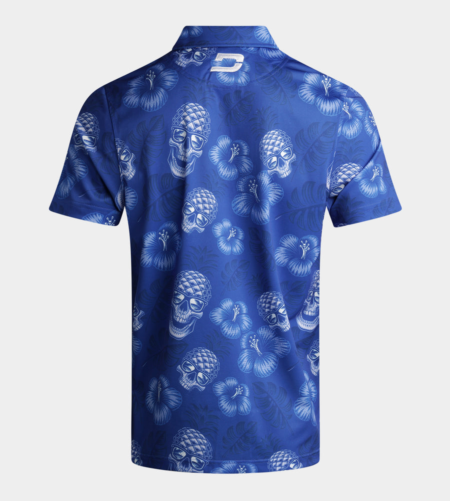 PINEAPPLE SKULLZ 2.0 POLO - BLUE