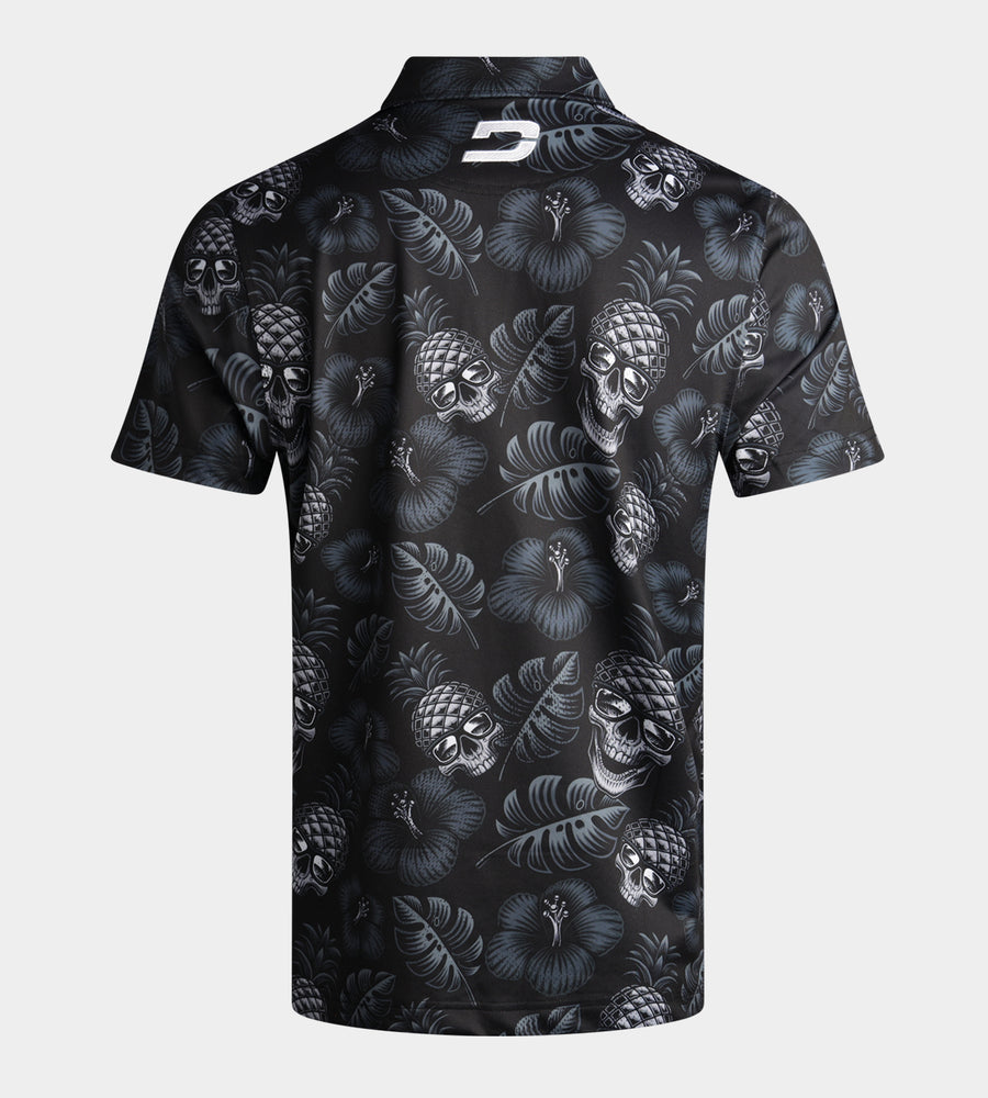PINEAPPLE SKULLZ 2.0 POLO - BLACK