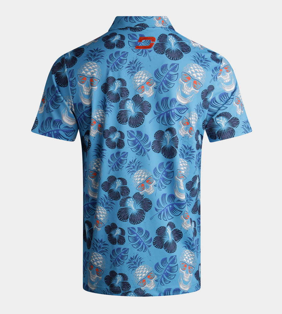 PINEAPPLE SKULL POLO - AZUL