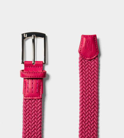 LADIES WEBBED BELT - ROSE
