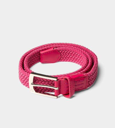 LADIES WEBBED BELT - ROSE