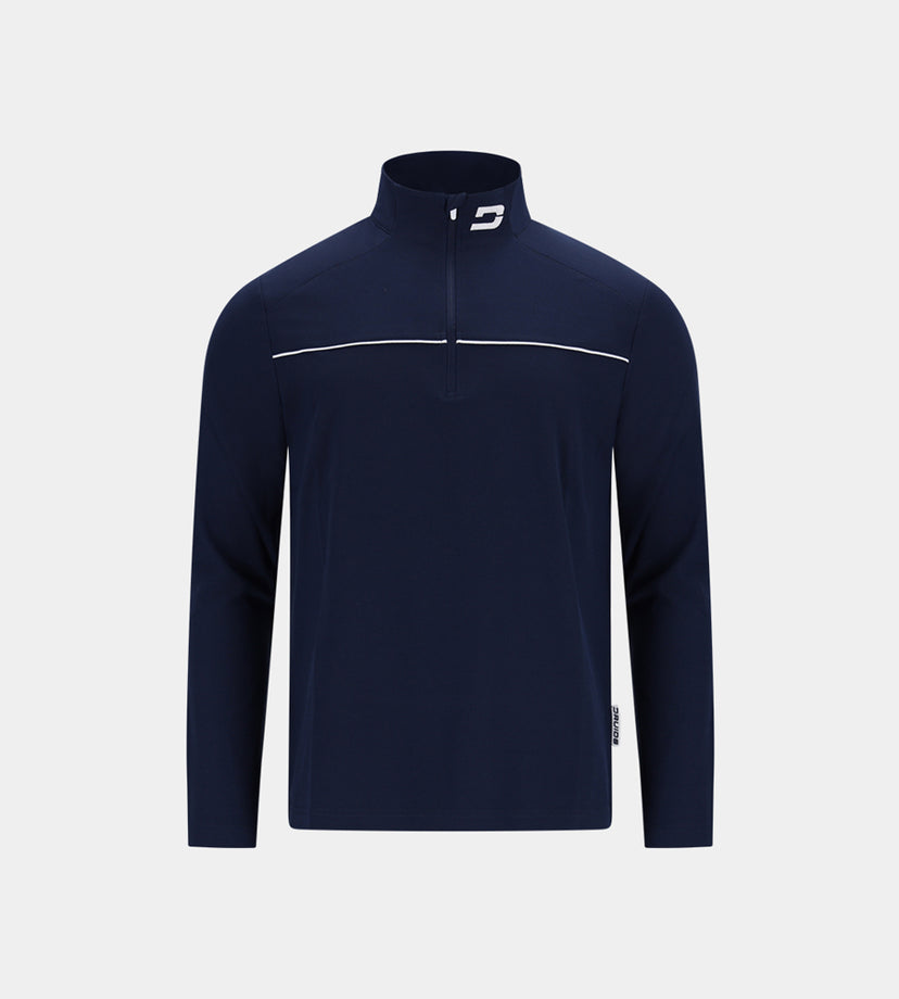 KIDS PIQUE MIDLAYER - NAVY