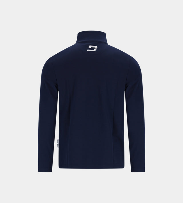 KIDS PIQUE MIDLAYER - NAVY