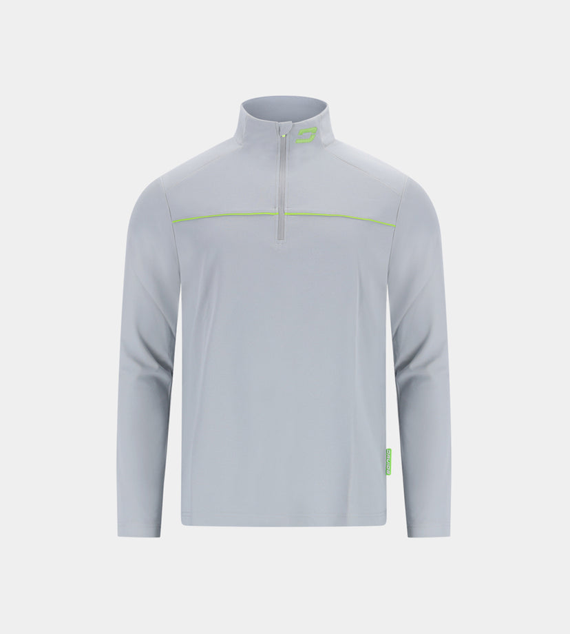 KIDS PIQUE MIDLAYER - GREY