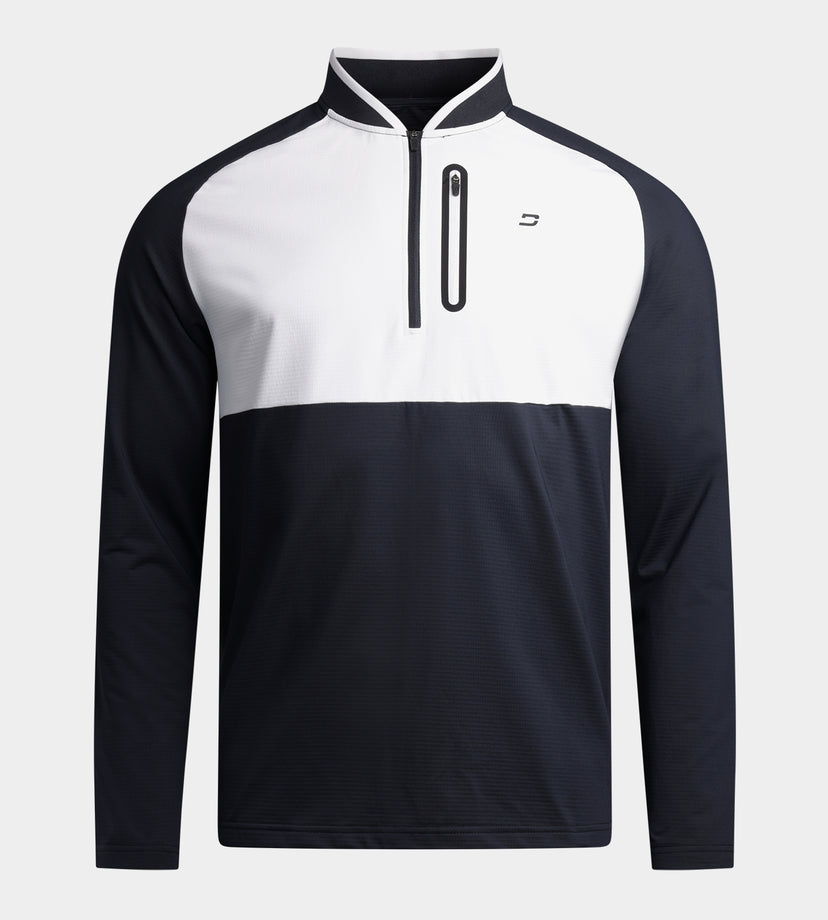 PRIME SCRAMBLE MIDLAYER - MARINEBLAUW/WIT