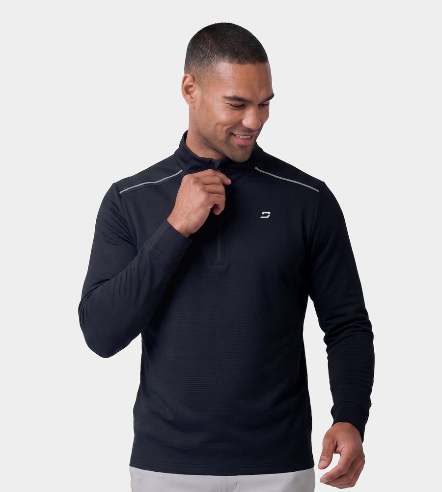 RIBBED PINE MIDLAYER - BLACK