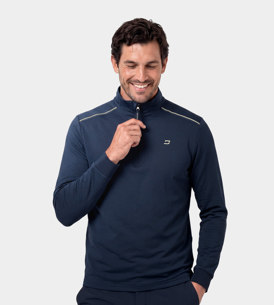 RIBBED PINE MIDLAYER - NAVY