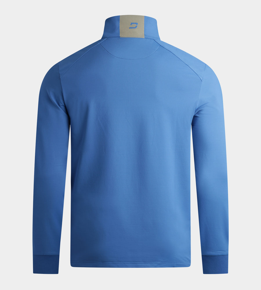 RIBBED PINE MIDLAYER - BLAU