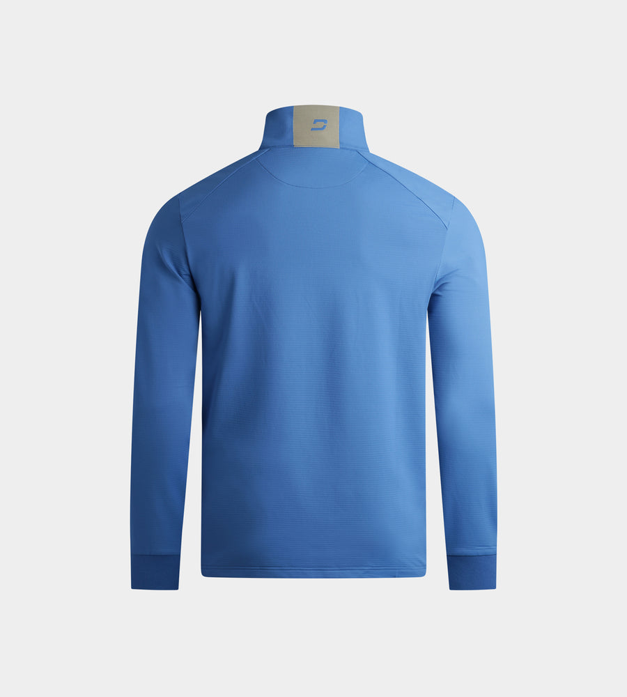 KIDS RIBBED PINE MIDLAYER - BLU