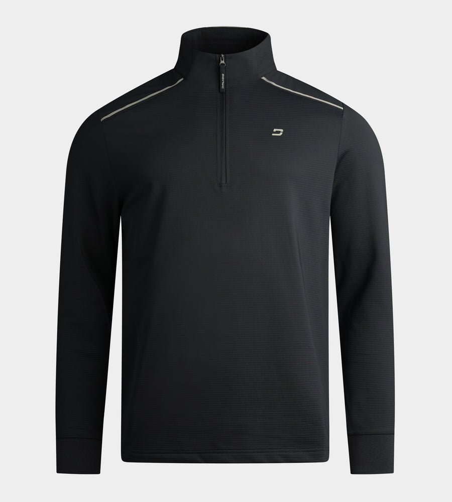 RIBBED PINE MIDLAYER - NOIR