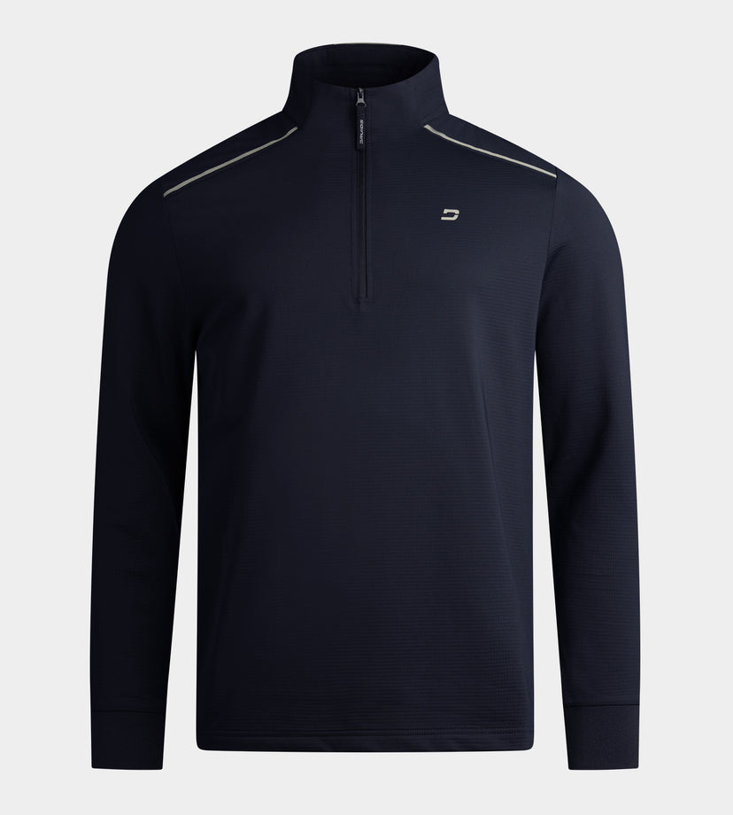 RIBBED PINE MIDLAYER - NOIR