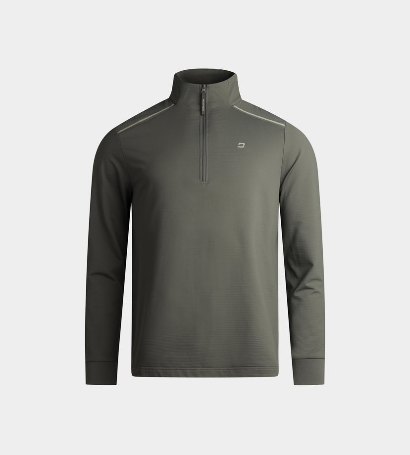 KIDS RIBBED PINE MIDLAYER - CARBÓN