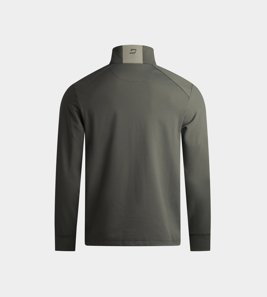 KIDS RIBBED PINE MIDLAYER - CARBONE