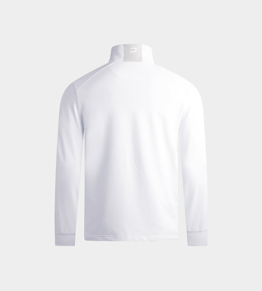 KIDS RIBBED PINE MIDLAYER - BIANCO