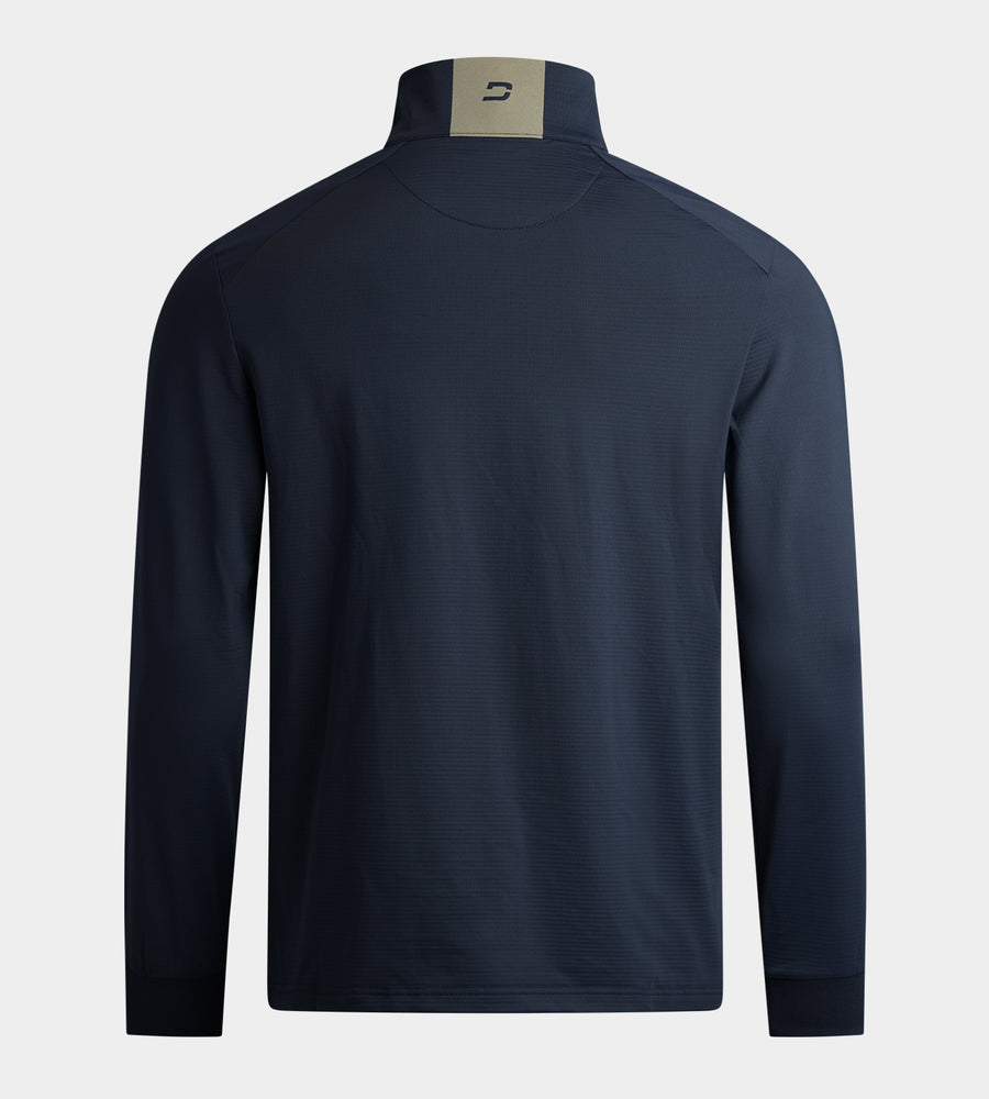RIBBED PINE MIDLAYER - MARINEBLAU