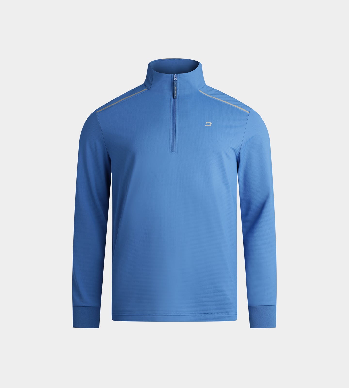 KIDS RIBBED PINE MIDLAYER - BLAUW