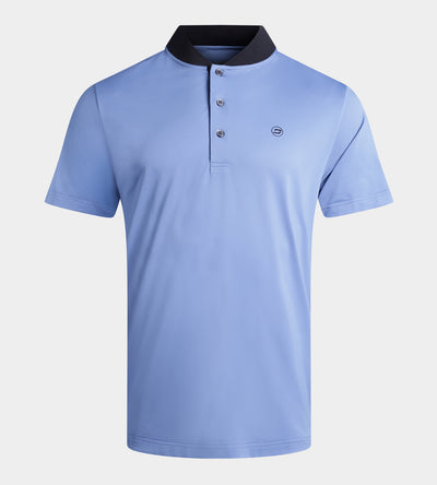 RIBBED PRIME POLO - DENIM