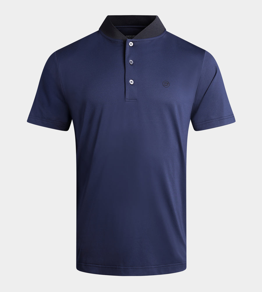 RIBBED PRIME POLO - NAVY