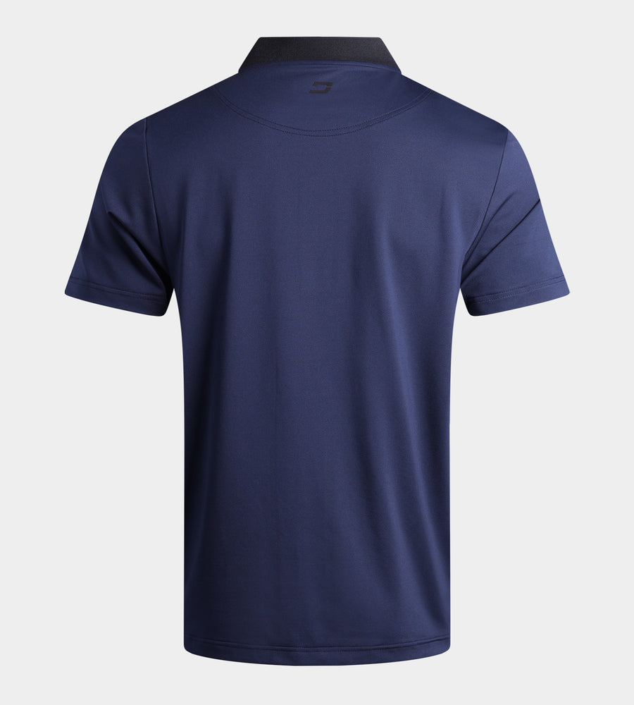 RIBBED PRIME POLO - NAVY