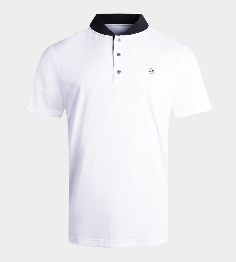 RIBBED PRIME POLO - BIANCO