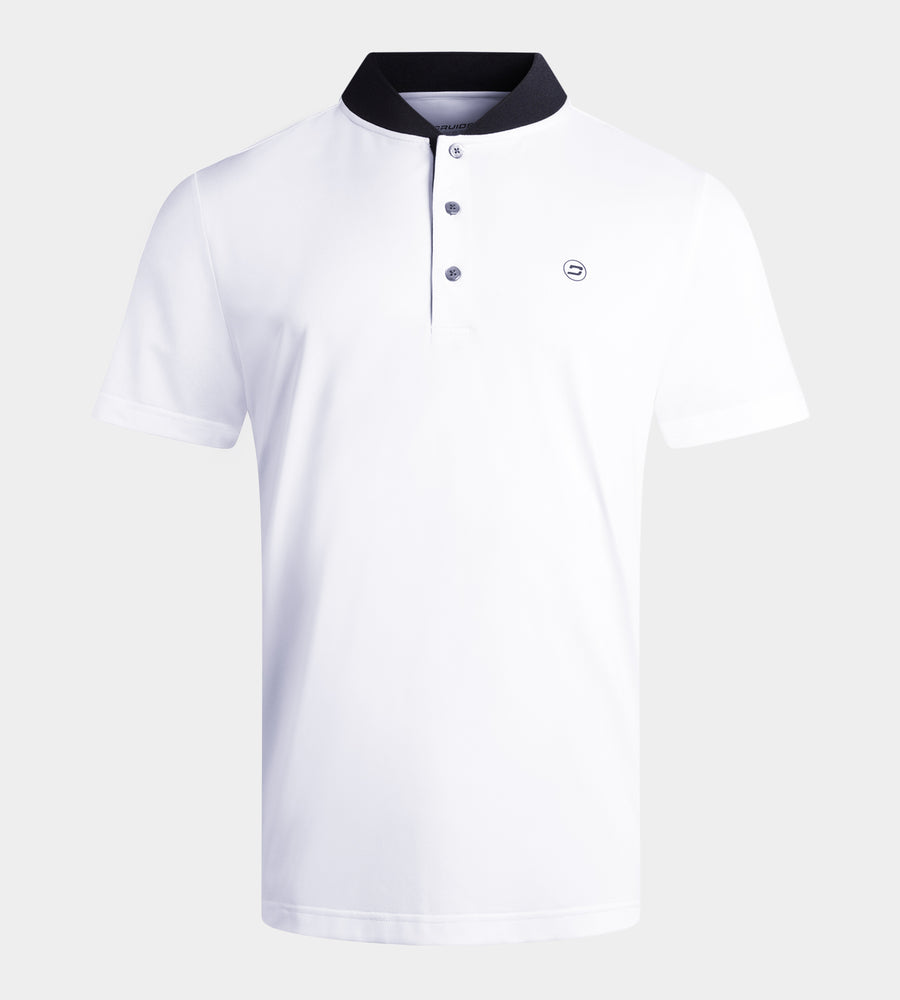 RIBBED PRIME POLO - WHITE