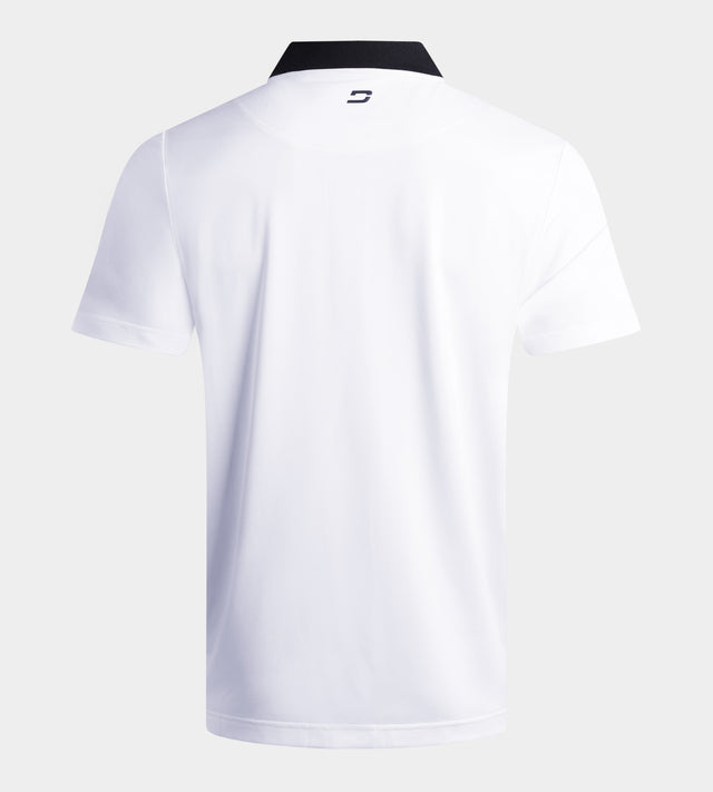 RIBBED PRIME POLO - BIANCO