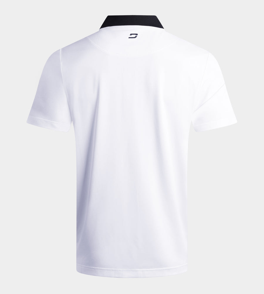 RIBBED PRIME POLO - WHITE