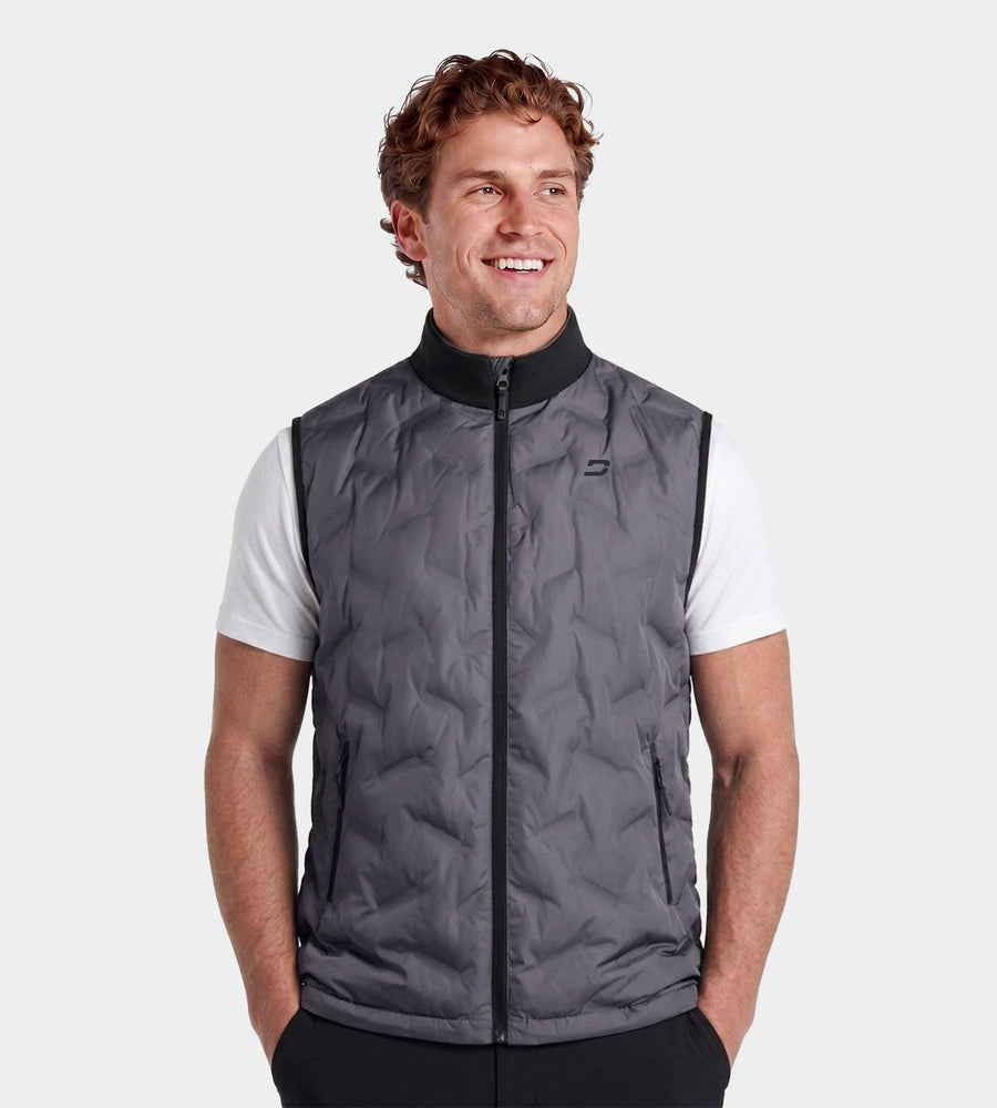 SCANDY GILET - GREY/ BLACK