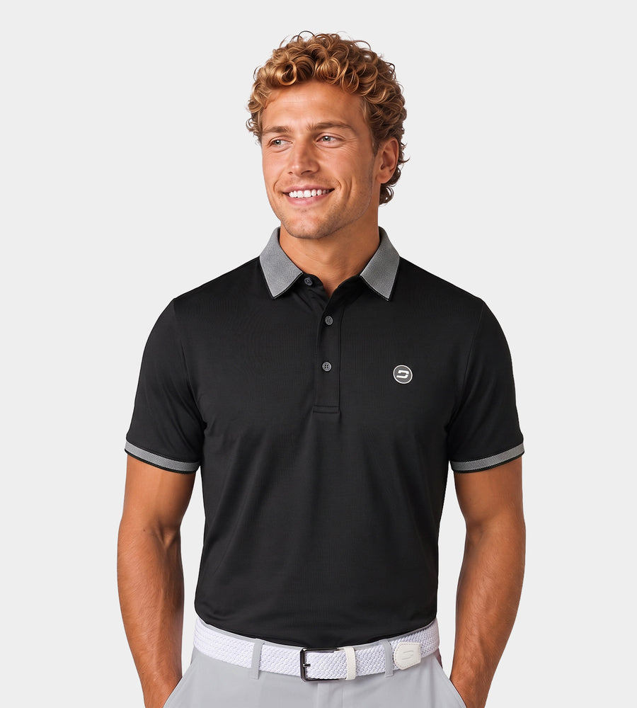 SOLITAIRE POLO - BLACK